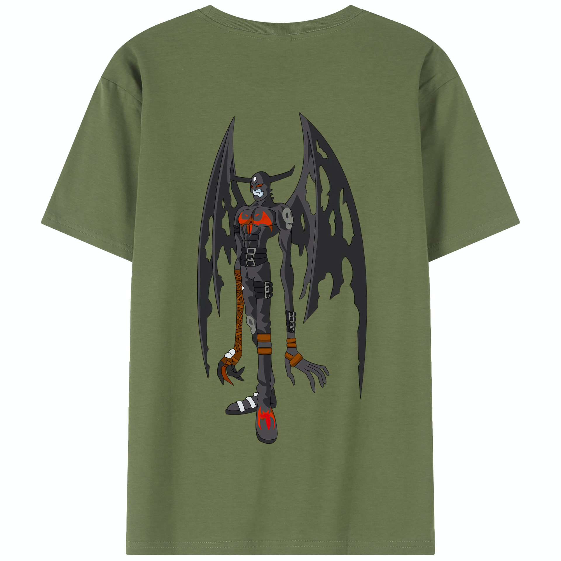（画像用） Digimon デジタルモンスター/デジモン 綿100％半袖Tシャツ（背面プリント）